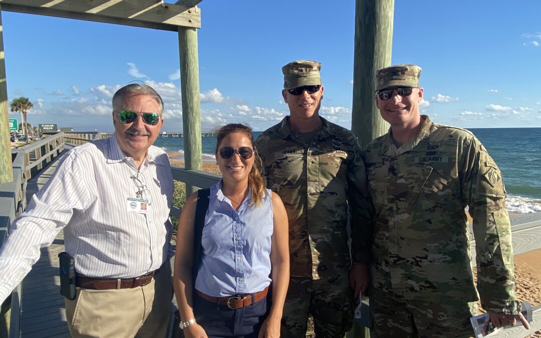 ACOE Brigadier General Daniel H. Hibner Surveys Critical Beach Erosion in Flagler County