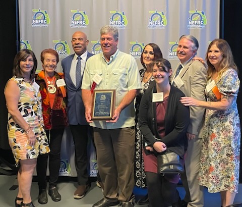 Flagler Beach wins NEFRC award for its ‘Big Blue’ recycling machine