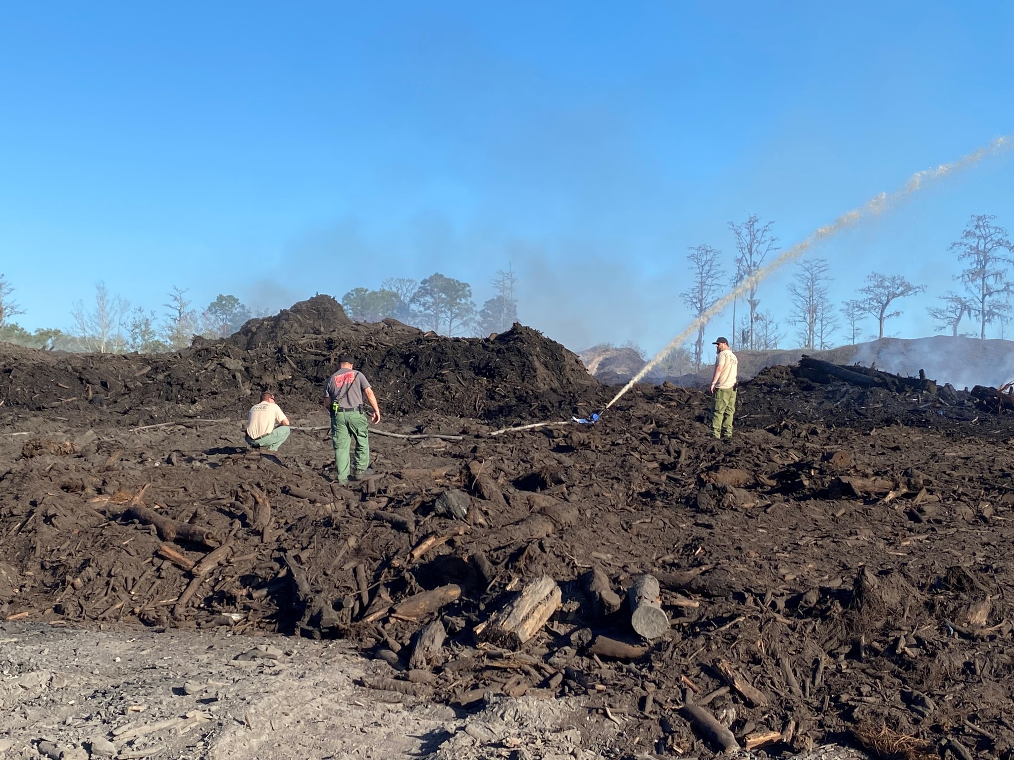 Fire Official Cease Operations at Favoretta Mulch Fire, Continue to