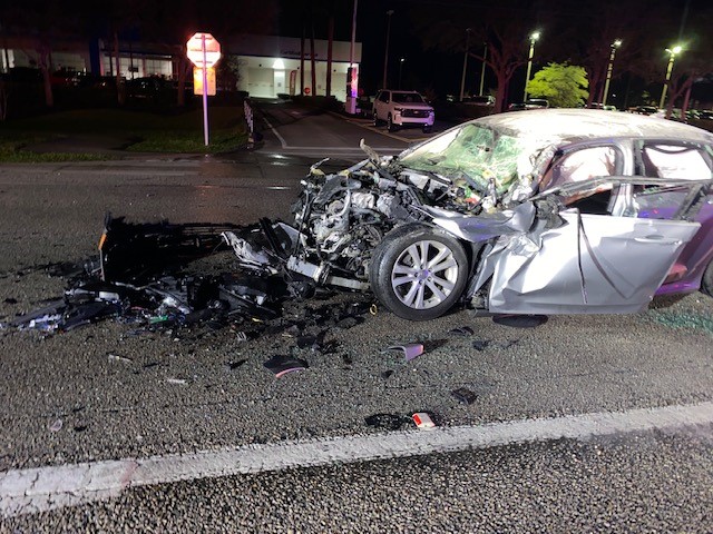 Driver Rescued from Burning Car after crash on SR 100 by Deputies and Citizens