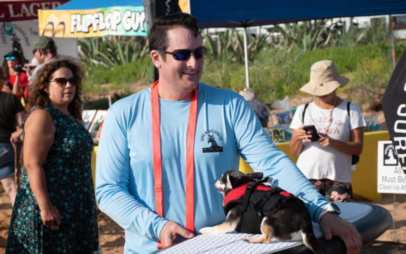 2nd Annual Hang 8 Dog Surfing Extravaganza Brings Multitude of People and Pets to Beach