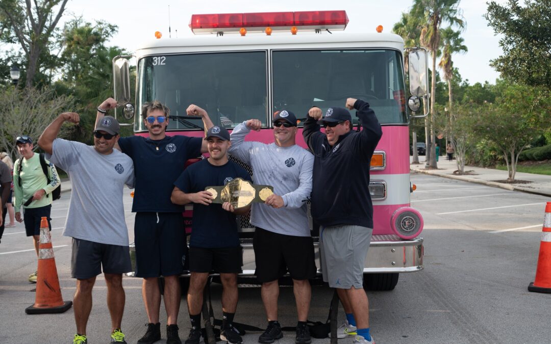 3rd Annual Fire Truck Pull Raises Awareness For AdventHealth Palm Coast Pink On Parade