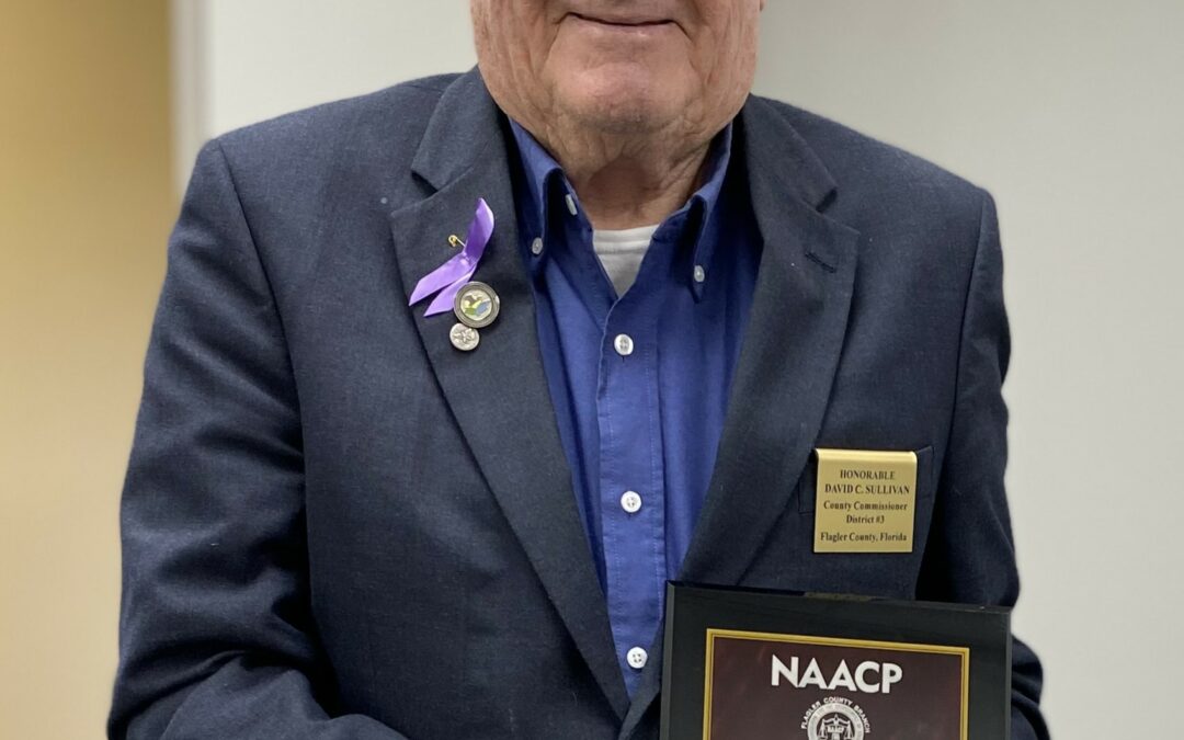 Flagler County Commissioner David Sullivan receives NAACP ‘Community Engagement Award