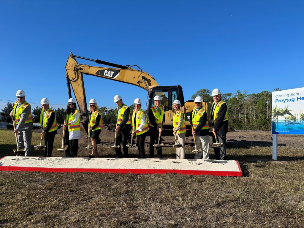 Construction begins on the Freytag Health Plaza at AdventHealth Palm Coast