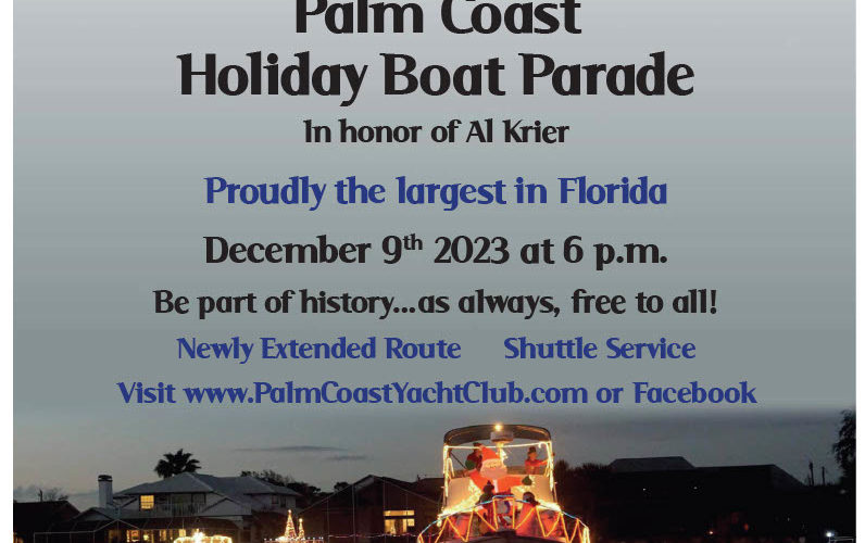 Flyer Palm Coast Holiday Boat Parade