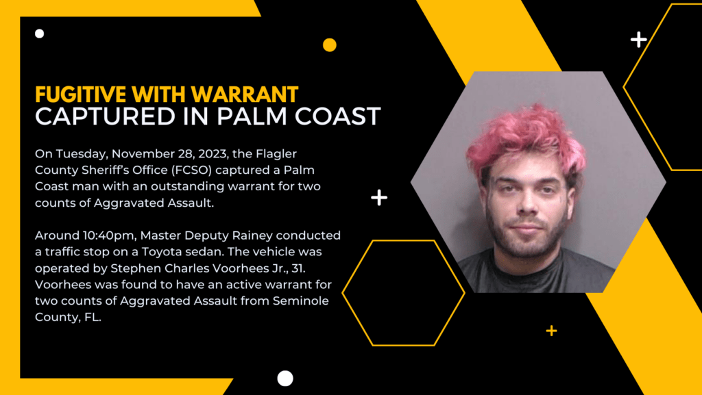 Fugitive with Warrant Captured in Palm Coast