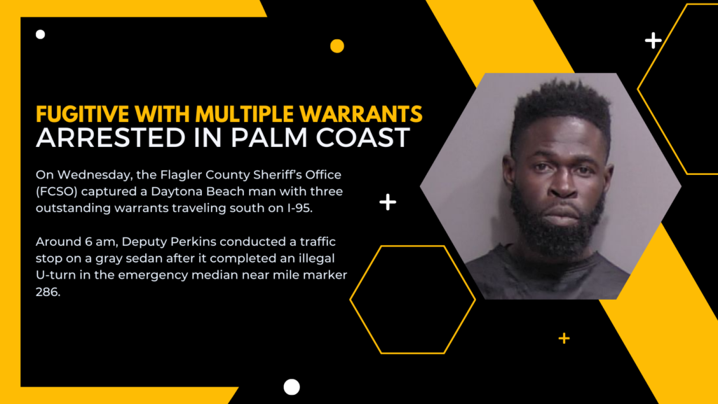 Fugitive with Multiple Warrants Captured in Palm Coast