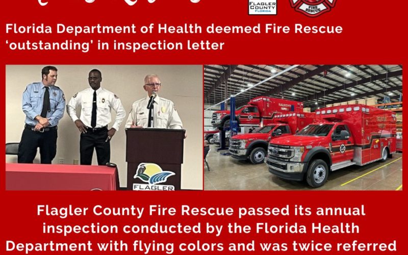 Florida Department of Health Deemed Fire Rescue ‘Outstanding’ in Inspection Letter