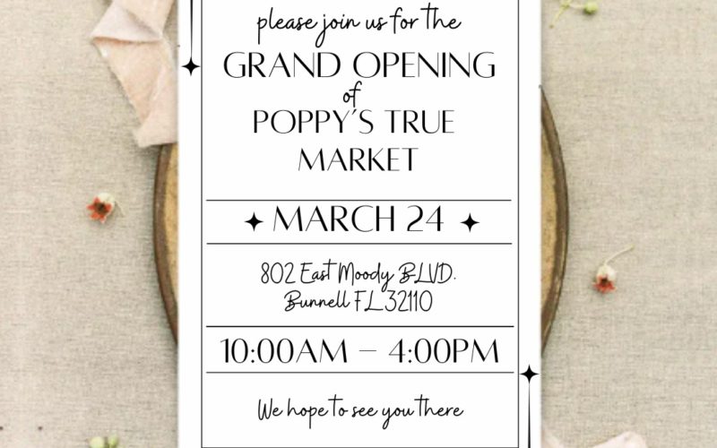 Poppy’s True Market – Grand Opening