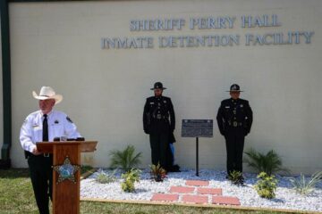 Sheriff Rick Staly Unveils Memorial in Honor of Sheriff Perry Hall for National Correctional Officers & Employees Week
