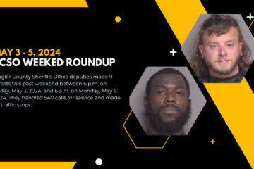 Flagler County Sheriff’s Round Up for May 3rd-5th