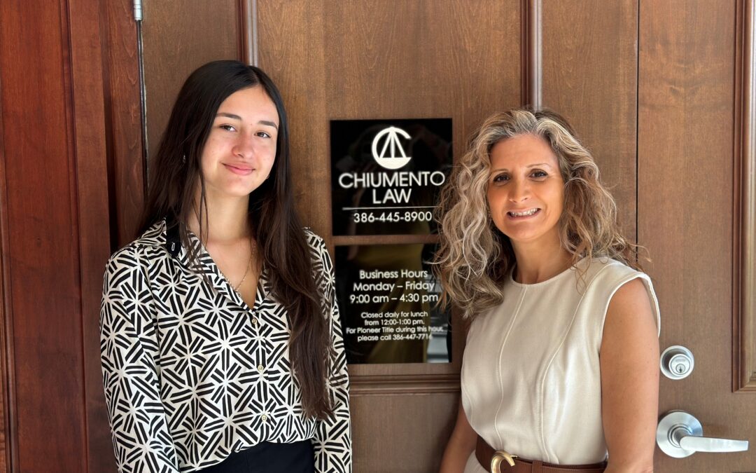 Chiumento Law – Palm Coast, Welcomes Take Stock in Children Mentee Alaria Krivoshey as Summer Intern