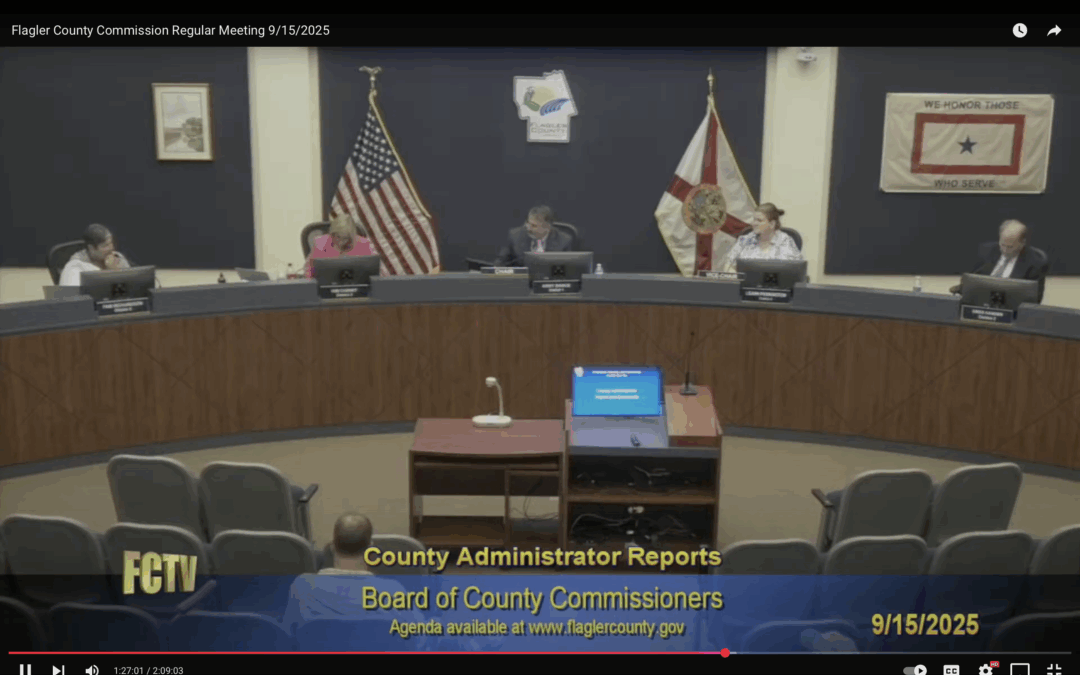 Flagler County Commissioners Address Beach Funding Concerns, Approve Animal Services Contract