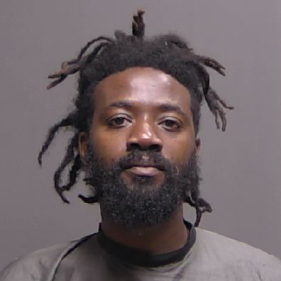 A man with a beard and dreadlocks is facing the camera against a plain, neutral background, wearing a dark top