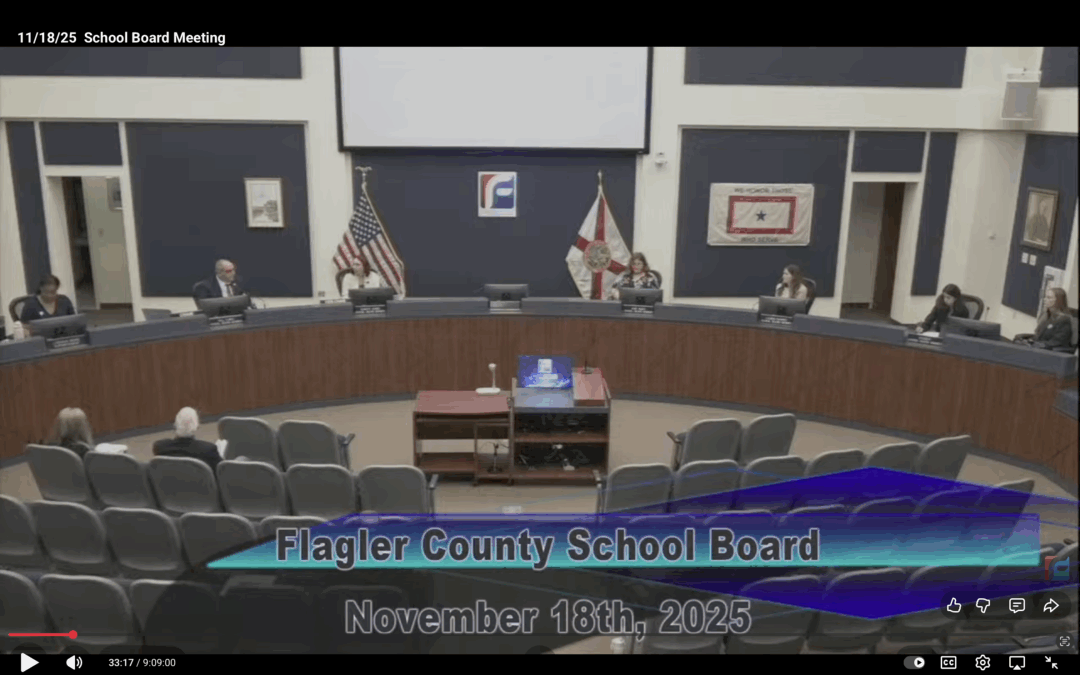 Flagler County School Board Reorganization Meeting Extends Past Midnight as Leadership Votes Face Ties
