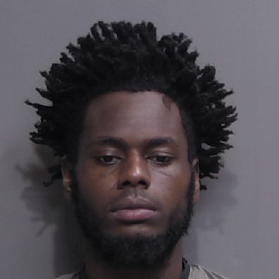 A young man with a beard and natural, spiked hair is facing forward with a neutral expression against a plain gray background
