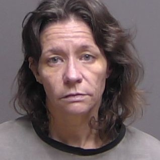 A woman with wavy brown hair, wearing a gray top with dark trim, looks directly at the camera with a neutral expression against a plain background A woman with wavy brown hair, wearing a gray top with dark trim, looks directly at the camera with a neutral expression against a plain background