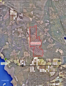 Satellite map showing a large outlined and hatched area labeled “Big Cypress Swamp Natural Preserve” north of Daytona North, with roads, park locations, and farmland visible Satellite map showing a large outlined and hatched area labeled “Big Cypress Swamp Natural Preserve” north of Daytona North, with roads, park locations, and farmland visible