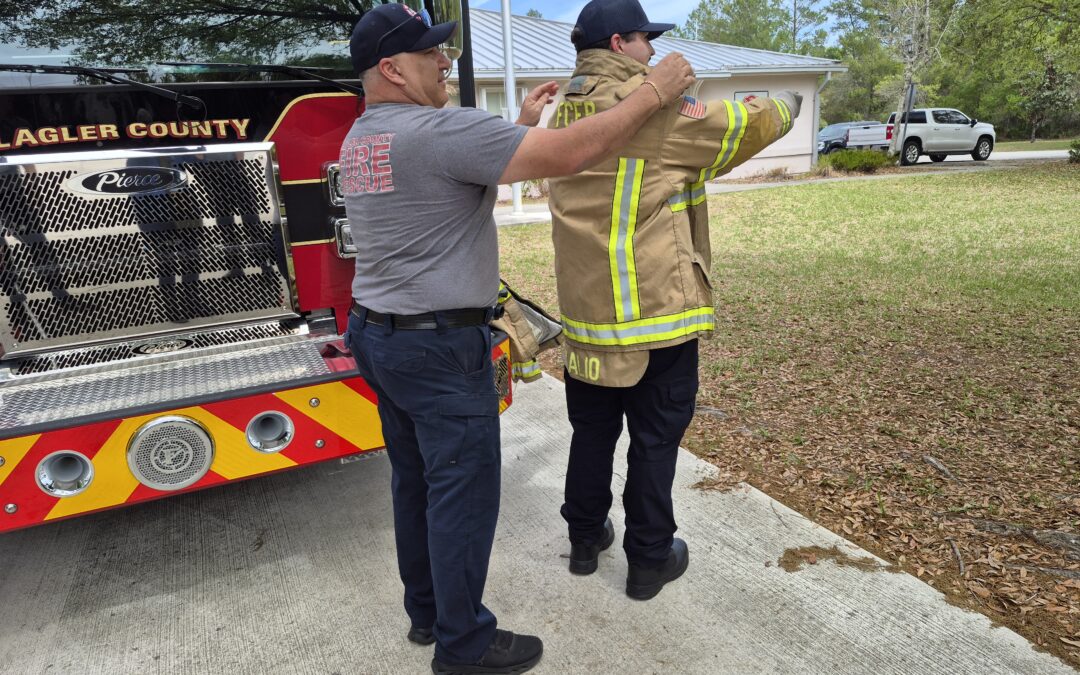 Father Retires from Flagler Fire on Same Day Son Reports for First Shift