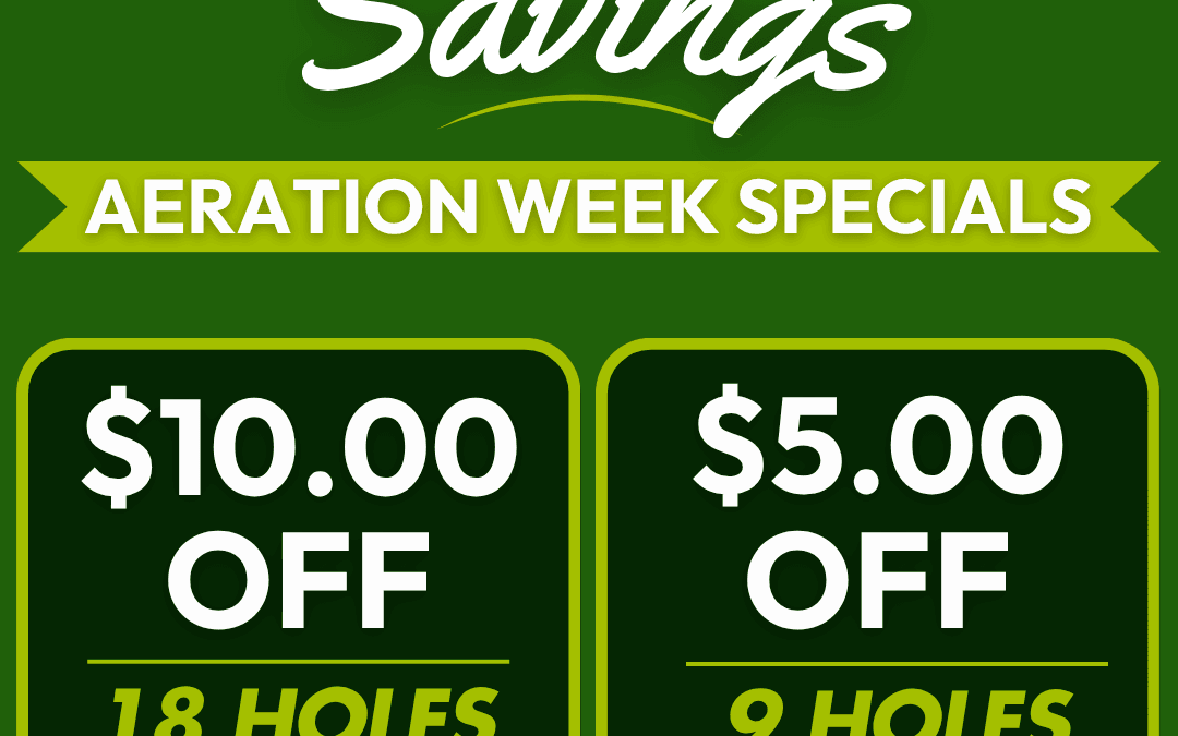 Save Money While the Greens Get Healthier: Palm Harbor Golf Club Offers Discounts During Aeration Week
